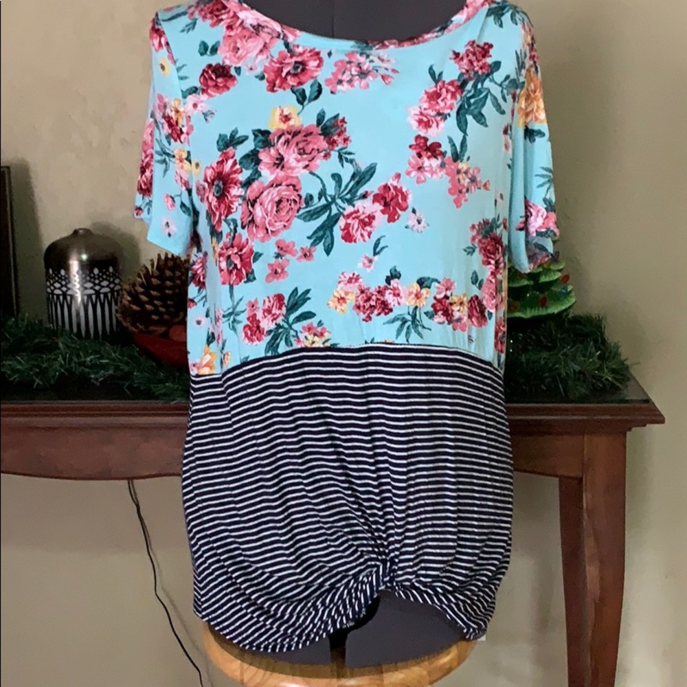 Sale: 3 for $21 Fantastic Fawn Tie-Front Tee